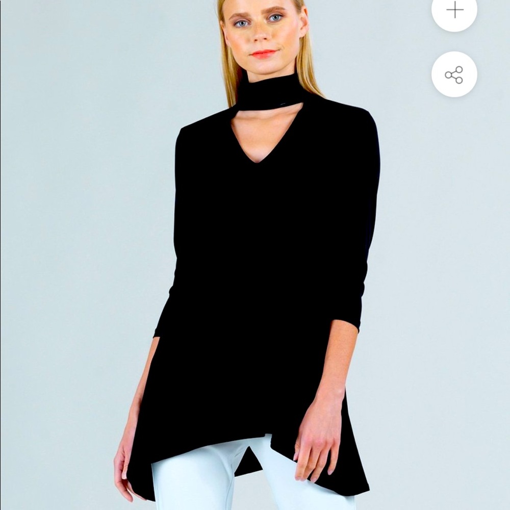 Clara Sun Woo Choker V-neckline Tunic